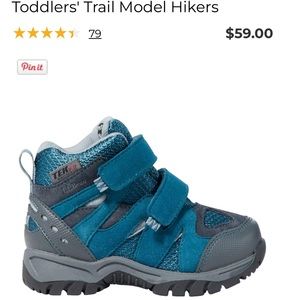 L.L. Bean Toddlers’ Trail Model Hiking Boots Size 7 Twilight Blue